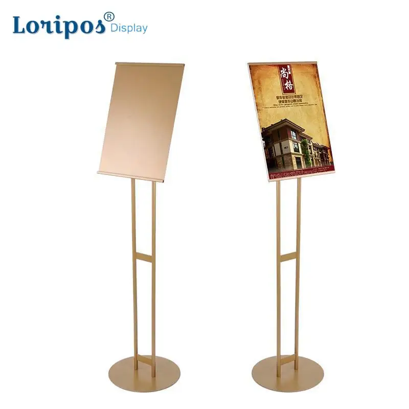 Metal Banner Stand Poster Rack Gold Poster Floor Stand Door Welcome Sign Frame Slopping Floor Menu Stand For Shopping Malls
Metal Banner Stand Poster Rack Gold Poster Floor Stand Door Welcome Sign Frame Slopping Floor Menu Stand For Shopping Malls