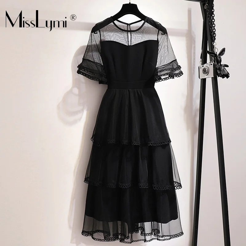 XL-5XL Plus Size Women Elegant Mesh Party Dress Summer 2019 Sexy See Through Lace Patchwork Cascading Ruffle Ladies Midi Dresses
XL-5XL Plus Size Women Elegant Mesh Party Dress Summer 2019 Sexy See Through Lace Patchwork Cascading Ruffle Ladies Midi Dresses