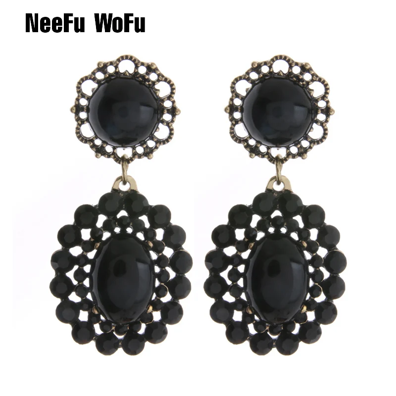 NeeFu WoFu Drop Earring Black Rhinesto Earrings for Woman Long Brand Earrings Oorbellen Charm Christmas earrings Jewelry
NeeFu WoFu Drop Earring Black Rhinesto Earrings for Woman Long Brand Earrings Oorbellen Charm Christmas earrings Jewelry