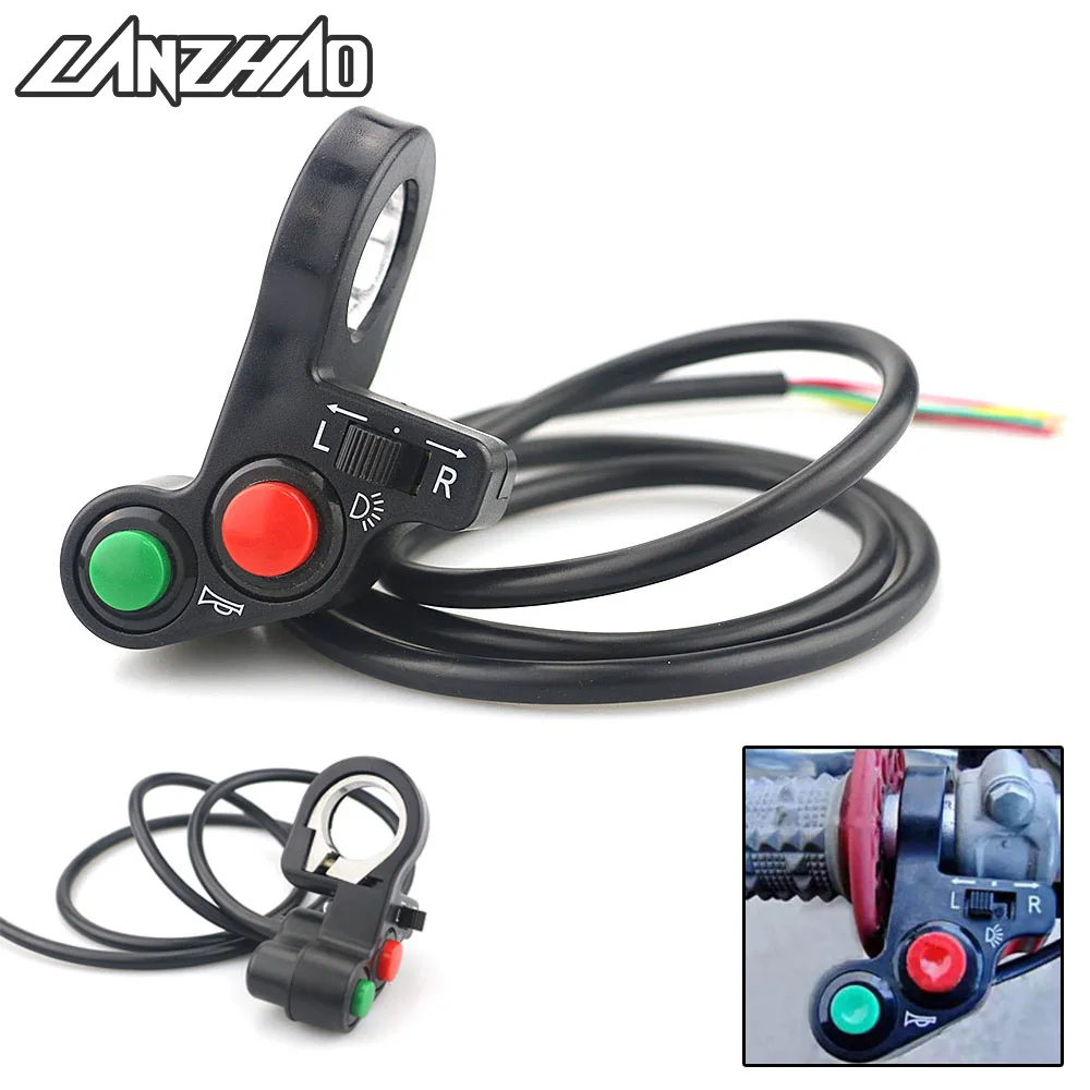 Motorcycle Turn Signal Horn Headlight On Off Combination Switch 22mm Left Hand Street Bike Vespa Scooter Control Botton Switches
Motorcycle Turn Signal Horn Headlight On Off Combination Switch 22mm Left Hand Street Bike Vespa Scooter Control Botton Switches