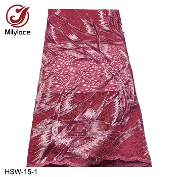 African Tulle Lace Fabric 2019 High Quality Double Organza Lace with Sequins and Beaded for Wedding Party Dress HSW-15
African Tulle Lace Fabric 2019 High Quality Double Organza Lace with Sequins and Beaded for Wedding Party Dress HSW-15