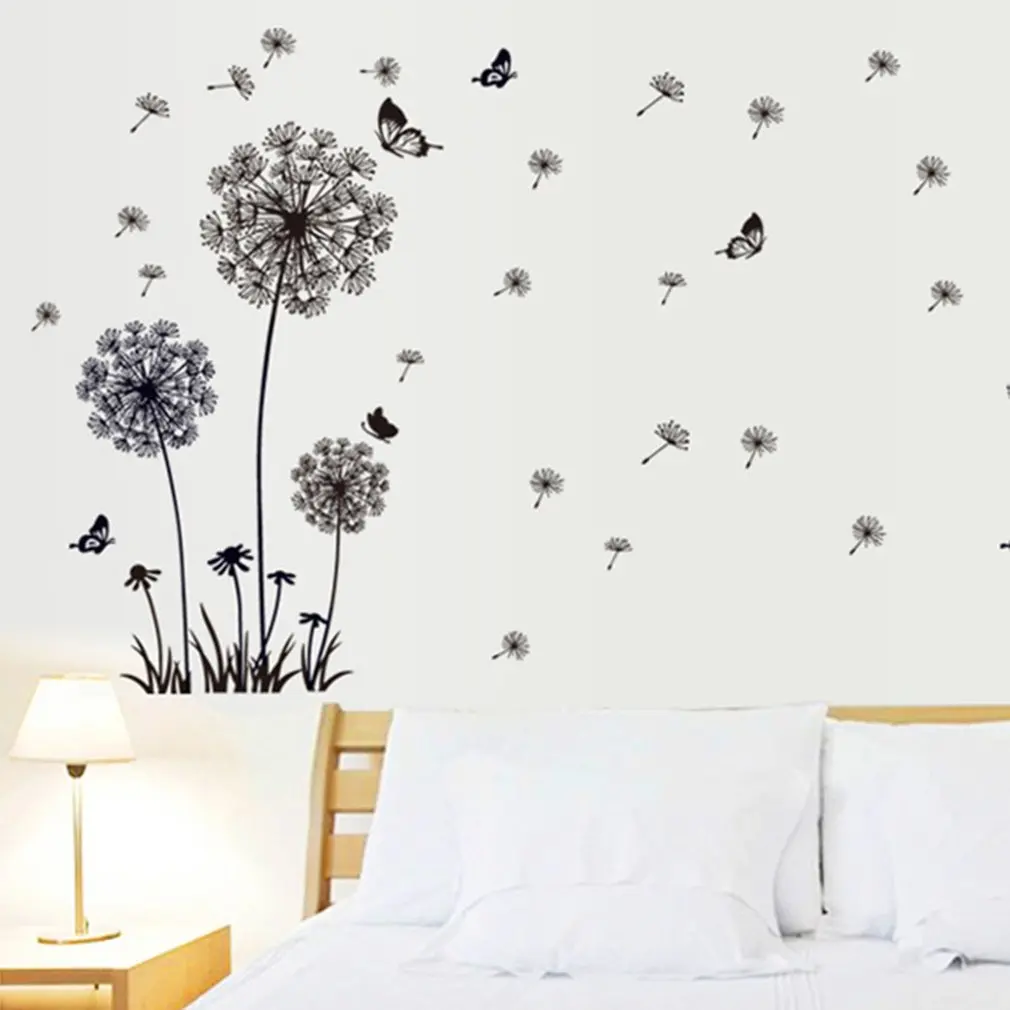 Black Color Dandelions Wall Stickers PVC Material DIY Flowers Wall Decals for Living Room Bedroom Decoration
Black Color Dandelions Wall Stickers PVC Material DIY Flowers Wall Decals for Living Room Bedroom Decoration