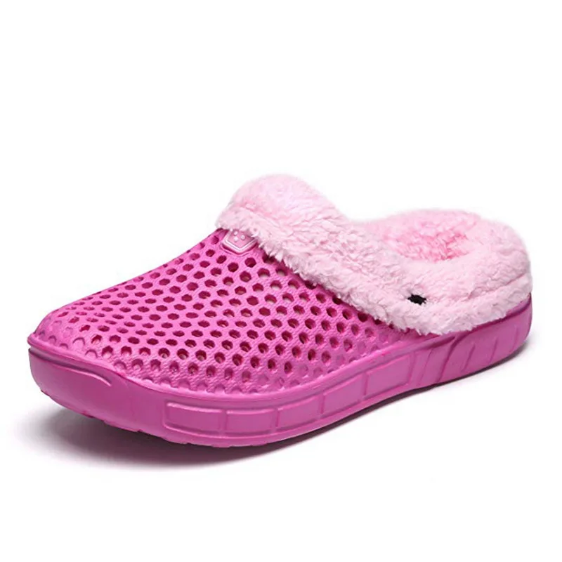 SHUJIN Winter Women's Hole Shoes Outdoor Sandals Soft Plush Cotton Slides flats Non-Slip Clogs Shoes Floor Hole House Slippers
SHUJIN Winter Women's Hole Shoes Outdoor Sandals Soft Plush Cotton Slides flats Non-Slip Clogs Shoes Floor Hole House Slippers