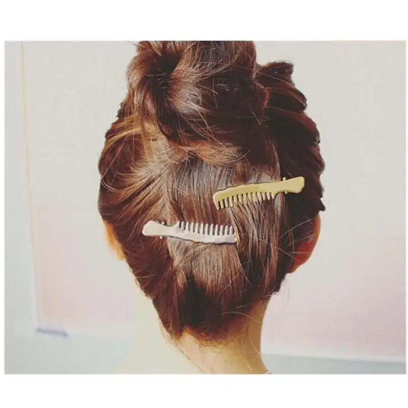 Hair Jewelry Fashion Gold Silver Coated Hair Comb Shaped Hair Clips for Women Jewellry Accesorios Para El Pelo
Hair Jewelry Fashion Gold Silver Coated Hair Comb Shaped Hair Clips for Women Jewellry Accesorios Para El Pelo