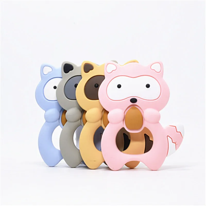 10PCS Food Grade Raccoon Teether Animal Silicone Mordedor BPA Free Baby Gift Infant Teething Oral Care Nurse Toys Baby Products
10PCS Food Grade Raccoon Teether Animal Silicone Mordedor BPA Free Baby Gift Infant Teething Oral Care Nurse Toys Baby Products