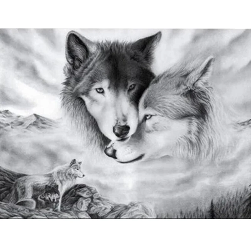 Full Drill Round Diamond Embroidery Diamond Painting 5D DIY Animal Wolf Patttern Mosaic Stickers Diamond Cross Stitch
Full Drill Round Diamond Embroidery Diamond Painting 5D DIY Animal Wolf Patttern Mosaic Stickers Diamond Cross Stitch