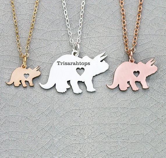 Triceratops Charm Herbivore Extinct Dino Necklace Child Necklaces Custom Any Words Birthday Gift Accept Drop Shipping YP6086
Triceratops Charm Herbivore Extinct Dino Necklace Child Necklaces Custom Any Words Birthday Gift Accept Drop Shipping YP6086