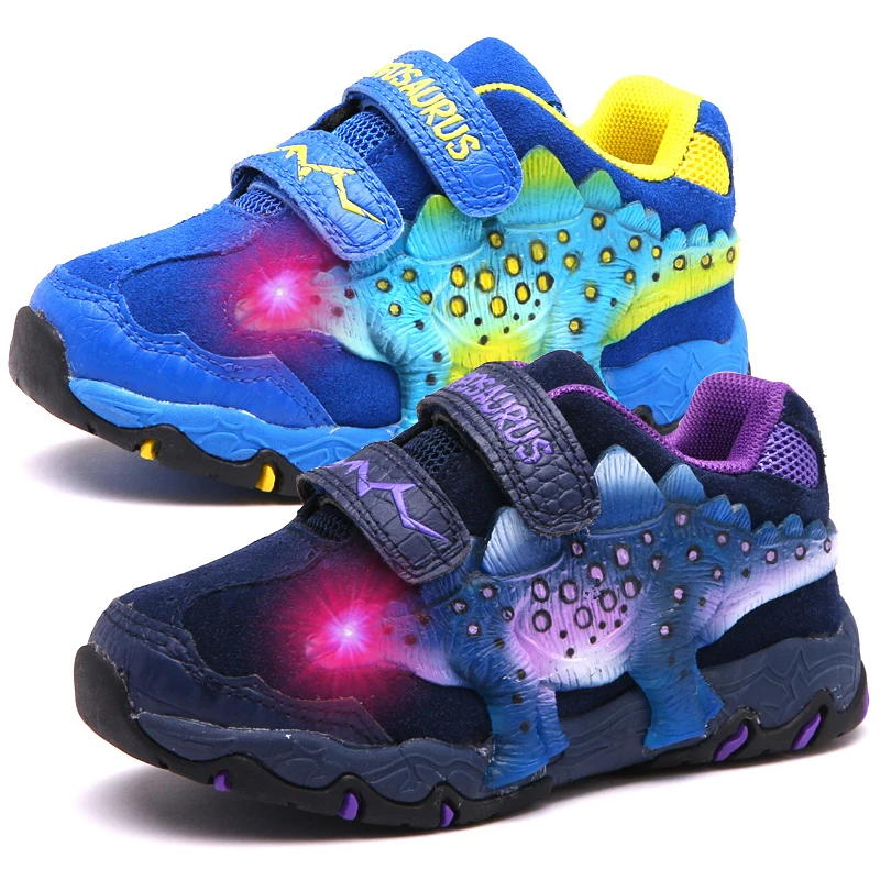 DINOSOLES Kid Boys Shoes Light Up Children Sneakers Leahter 3D Dinosaur LED Big Boys Trainers 2019 Autumn Sport Tennis Shoes
DINOSOLES Kid Boys Shoes Light Up Children Sneakers Leahter 3D Dinosaur LED Big Boys Trainers 2019 Autumn Sport Tennis Shoes