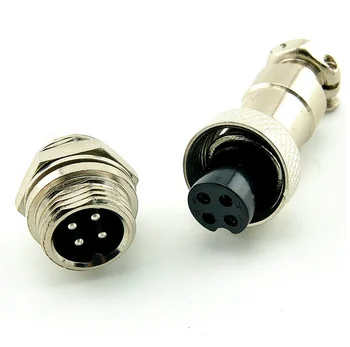 Free Shipping 10pair Male & Female Diameter 12mm Wire Panel Connector GX12 4P GX12-4 M12 circular connector Socket Plug
Free Shipping 10pair Male & Female Diameter 12mm Wire Panel Connector GX12 4P GX12-4 M12 circular connector Socket Plug