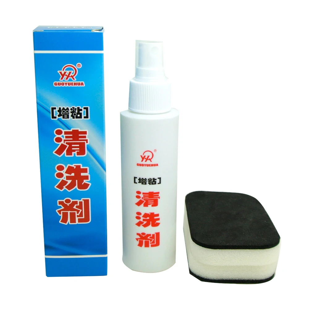 Guo YUE HUA 100ml Tackifier Professional Table Tennis Rubber Cleaner / Ping Pong rubber cleaner Send Clean Sponges
Guo YUE HUA 100ml Tackifier Professional Table Tennis Rubber Cleaner / Ping Pong rubber cleaner Send Clean Sponges