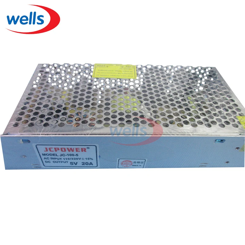 AC 100V 240V DC/DC 5V 20A 100W Мощность импульсный источник питания Трансформатор Адаптер