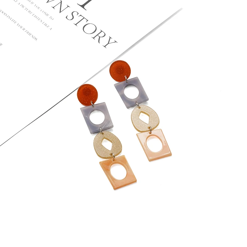 Hanging Long Pendientes Accessories ZA News Colourful Acrylic Drop Earrings Fashion Trend Jewelry For Women Girls Party Gift
Hanging Long Pendientes Accessories ZA News Colourful Acrylic Drop Earrings Fashion Trend Jewelry For Women Girls Party Gift