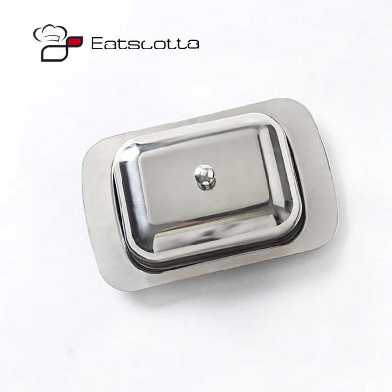 high quality stainless steel butter dish box container elegant cheese server storage keeper with easy to hold lid
high quality stainless steel butter dish box container elegant cheese server storage keeper with easy to hold lid