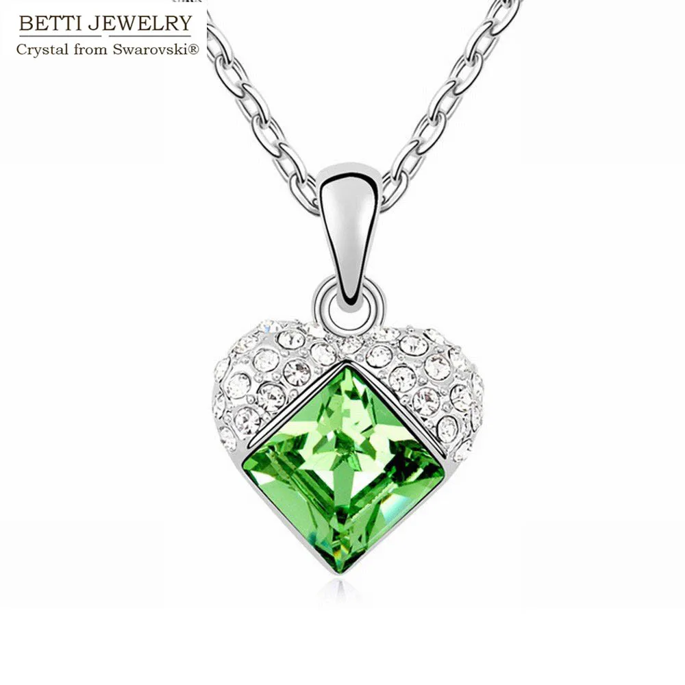 6 colors charming heart pendant Necklace With Genuine Crystals from SWAROVSKI for Valentine's Day gift Bijoux wholesale
6 colors charming heart pendant Necklace With Genuine Crystals from SWAROVSKI for Valentine's Day gift Bijoux wholesale
