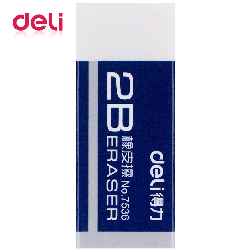 Deli 1pc 2B Pencil Erasers Rubber Without Leaving Any Trace Sketching Pencil Drawing Writing Eraser Clean Office Supplies
Deli 1pc 2B Pencil Erasers Rubber Without Leaving Any Trace Sketching Pencil Drawing Writing Eraser Clean Office Supplies