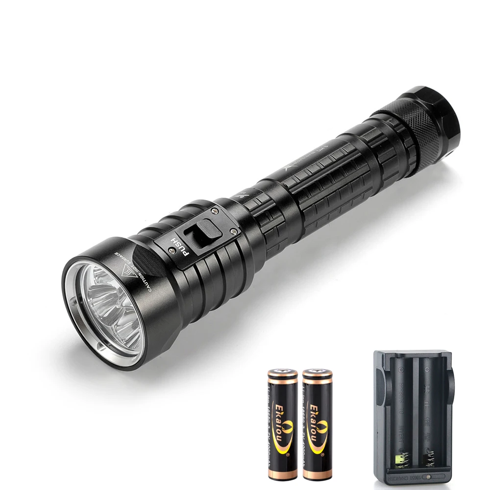 new Ekaiou DX4S 4x L2 20000LM LED Diving Flashlight Torch Brightness Waterproof 100m White Light Led Torch kit
new Ekaiou DX4S 4x L2 20000LM LED Diving Flashlight Torch Brightness Waterproof 100m White Light Led Torch kit
