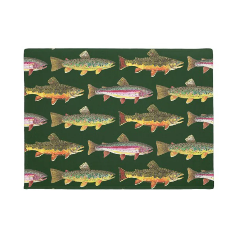Trout Fishing Angler's Doormat Home Decoration Entry Non-slip Door Mat Rubber Washable Floor mat
Trout Fishing Angler's Doormat Home Decoration Entry Non-slip Door Mat Rubber Washable Floor mat