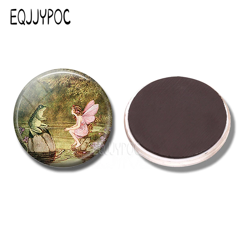 Fairy and Frog Glass Dome 30 MM Fridge Magnet Fairy Cabochon Round Refrigerator Sticker Message Kitchen Tale Glass Home Decor
Fairy and Frog Glass Dome 30 MM Fridge Magnet Fairy Cabochon Round Refrigerator Sticker Message Kitchen Tale Glass Home Decor