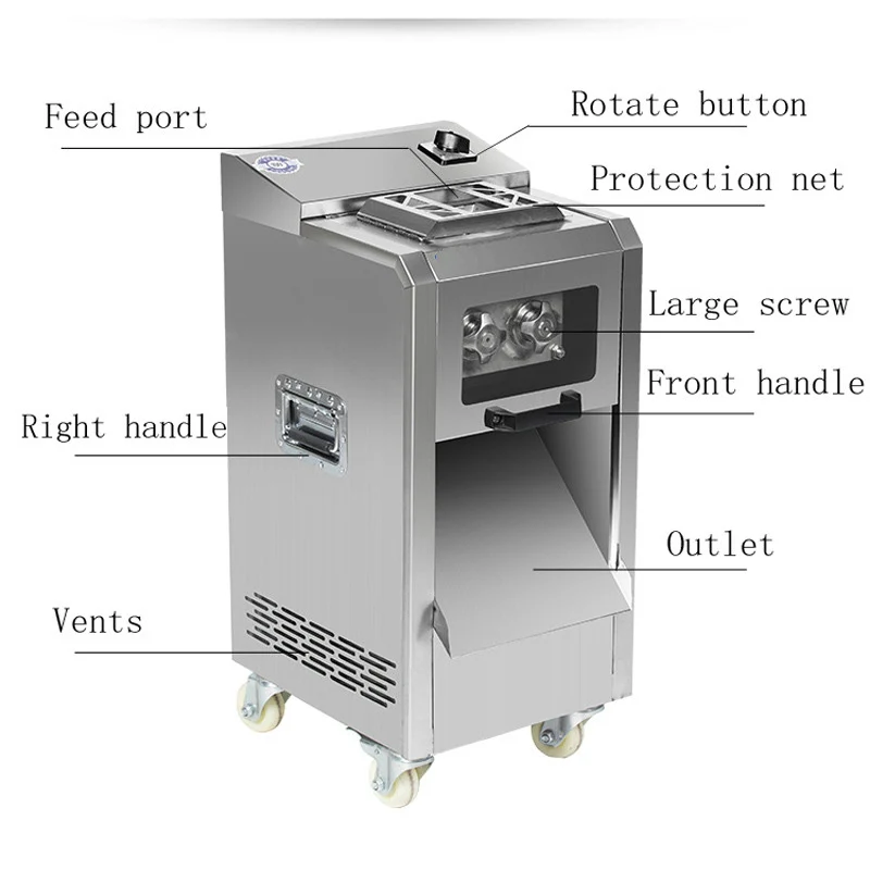 High quality version stainless steel meat slicer/meat cutting machine/ meat slicing machine
High quality version stainless steel meat slicer/meat cutting machine/ meat slicing machine