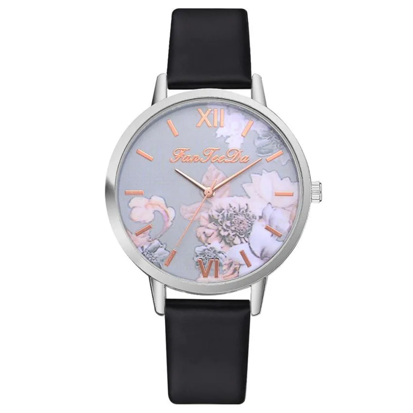 Quartz Analog Wrist Watches Fashion Women's Watch Silicone Printed Flower Causal Clock reloj mujer Elegant
Quartz Analog Wrist Watches Fashion Women's Watch Silicone Printed Flower Causal Clock reloj mujer Elegant