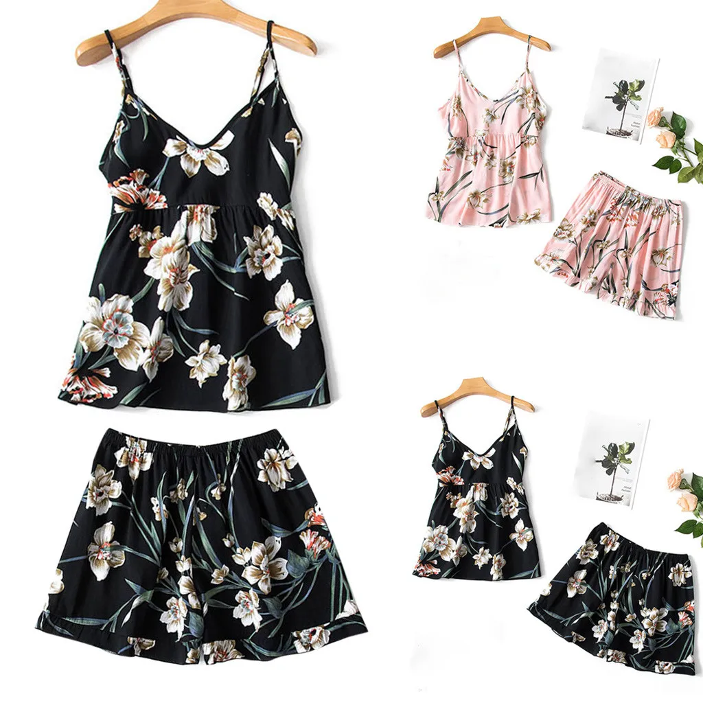 2019 JAYCOSIN Summer Spring Womens Fashion Sexy Sleepwear Lingerie Print Nightwear V-neck Underwear 2PC Set Mar30 P30
2019 JAYCOSIN Summer Spring Womens Fashion Sexy Sleepwear Lingerie Print Nightwear V-neck Underwear 2PC Set Mar30 P30