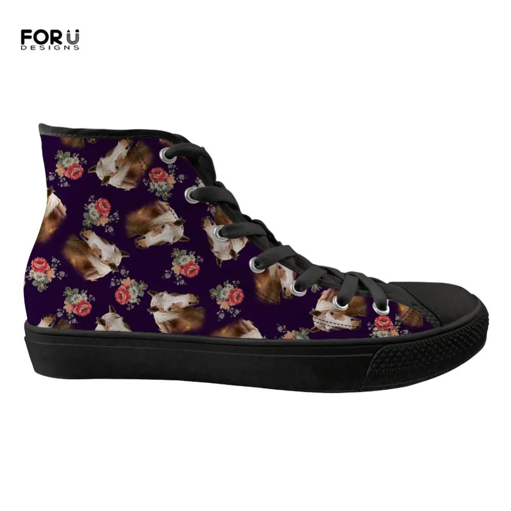 FORUDESIGNS Women Shoes Spring Fashion Girls Flats High Top Casual Canvas Shoes Woman Horse Floral Print Ladies Vulcanize Shoes
FORUDESIGNS Women Shoes Spring Fashion Girls Flats High Top Casual Canvas Shoes Woman Horse Floral Print Ladies Vulcanize Shoes