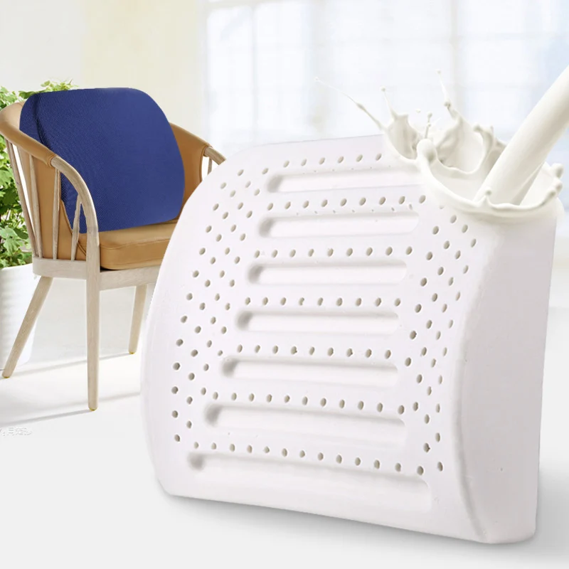 100% Natural Latex Back Pillow Lumbar Support for Chair Car Seat Orthopedics Spine Curve Design Circulating Holes Ventilation
100% Natural Latex Back Pillow Lumbar Support for Chair Car Seat Orthopedics Spine Curve Design Circulating Holes Ventilation