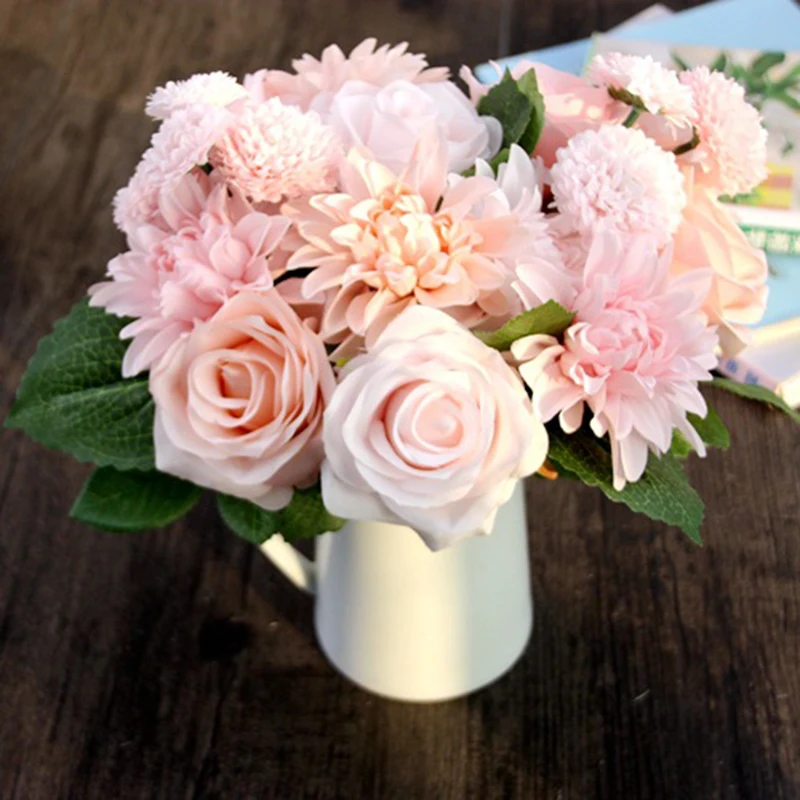 1PC Beautiful mix combination bride hand flowers hybrid Wedding decoration flower silk dahlia artificial rose fake carnations A
1PC Beautiful mix combination bride hand flowers hybrid Wedding decoration flower silk dahlia artificial rose fake carnations A