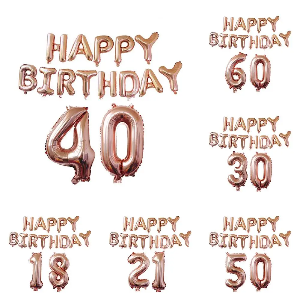 18/21/30/40/50/60 Happy Birthday Number Aluminium Foil Balloons Birthday Wedding Engagement Party Decor Party Supplies
18/21/30/40/50/60 Happy Birthday Number Aluminium Foil Balloons Birthday Wedding Engagement Party Decor Party Supplies