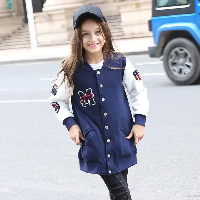 Girls Baseball Coat Long Sleeve Winter Casual Outwear Kids Girls Sport Jacket Children's Winter Jackets For Big Kids 12 13 14 15
Girls Baseball Coat Long Sleeve Winter Casual Outwear Kids Girls Sport Jacket Children's Winter Jackets For Big Kids 12 13 14 15