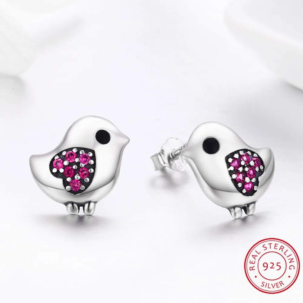 100% Genuine 925 Sterling Silver Jewelry for Women Girls Lovely Bird with Delicate Pink Zirconia for Daily Accesories Gifts
100% Genuine 925 Sterling Silver Jewelry for Women Girls Lovely Bird with Delicate Pink Zirconia for Daily Accesories Gifts