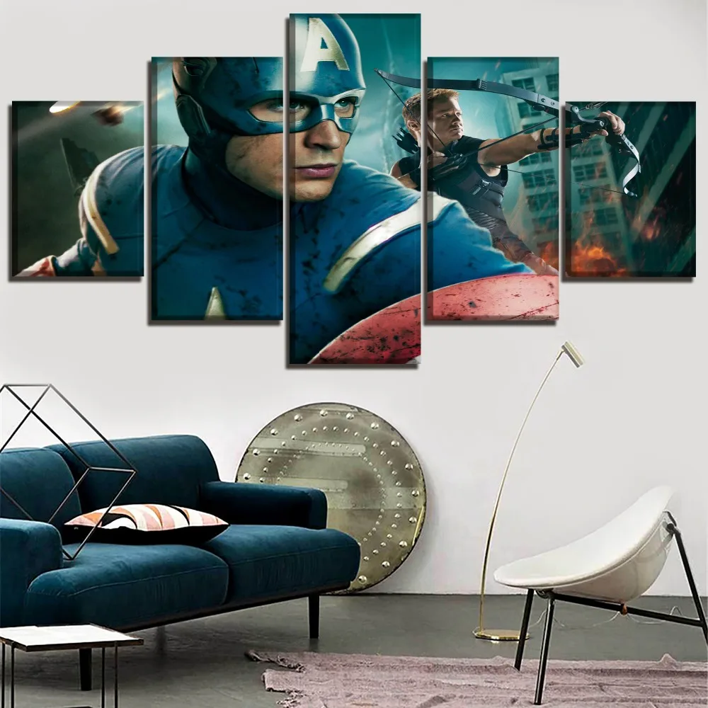 5 Pieces Movie The Avengers Poster Home Decor Wall Art Captain America Pictures For Living RoomTop-Rated Canvas Print Painting
5 Pieces Movie The Avengers Poster Home Decor Wall Art Captain America Pictures For Living RoomTop-Rated Canvas Print Painting