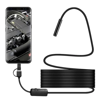 IP68 1200P Android 8MM Micro USB Type-c USB 3-in-1 Computer Endoscope Borescope Tube Waterproof USB Inspection Mini Video Camera
IP68 1200P Android 8MM Micro USB Type-c USB 3-in-1 Computer Endoscope Borescope Tube Waterproof USB Inspection Mini Video Camera