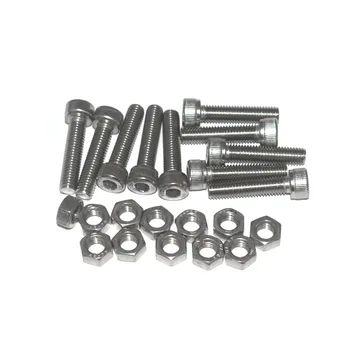 M8 x 35mm 304 Stainless Steel Hex Key Bolt Socket Head Cap Screws with finish Hex Nuts 10pcs
M8 x 35mm 304 Stainless Steel Hex Key Bolt Socket Head Cap Screws with finish Hex Nuts 10pcs