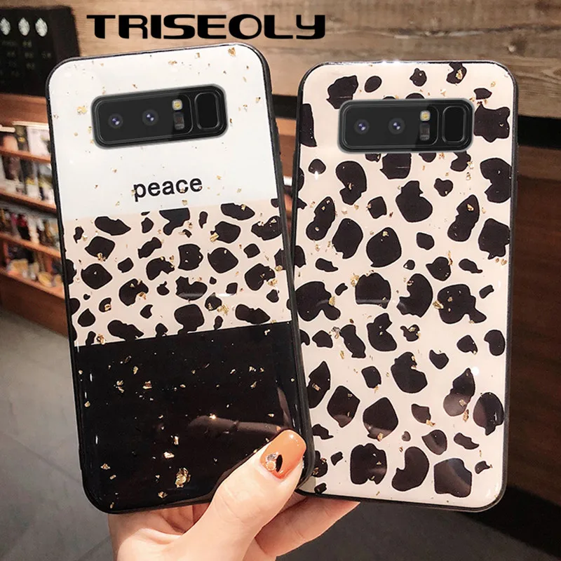 TRISEOLY Luxury Gold Foil Leopard Phone Case For Samsung Galaxy S10 S9 S8 Plus Soft TPU Cover For Samsung Note 8 9 M10 M20 Case
TRISEOLY Luxury Gold Foil Leopard Phone Case For Samsung Galaxy S10 S9 S8 Plus Soft TPU Cover For Samsung Note 8 9 M10 M20 Case