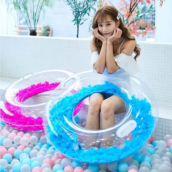 Swimming Ring Sequin Feather Circle Inflation Transparency Swim Circle Beach Supplies Adult Thick PVC Inflatable Swimming Rings
Swimming Ring Sequin Feather Circle Inflation Transparency Swim Circle Beach Supplies Adult Thick PVC Inflatable Swimming Rings