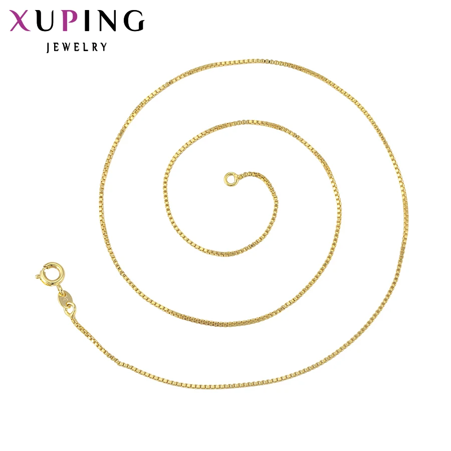 Xuping Jewelry Fashion High Quality Light Gold Color Chain Necklace 42633 | Украшения и аксессуары
