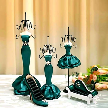 Exquisite Jewelry Display Racks Princess High-heeled Shoes Ring Earring Desktop Organizer Women Birthday Gifts Wedding Decor
Exquisite Jewelry Display Racks Princess High-heeled Shoes Ring Earring Desktop Organizer Women Birthday Gifts Wedding Decor