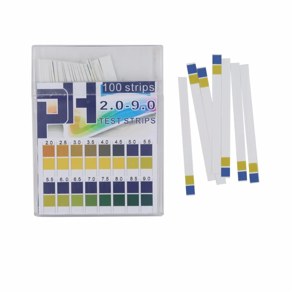 100 PCS PH 2.0-9 Test Paper Litmus Strips Tester for Saliva Urine Water Soil Testing Universal Application 20%OFF
100 PCS PH 2.0-9 Test Paper Litmus Strips Tester for Saliva Urine Water Soil Testing Universal Application 20%OFF