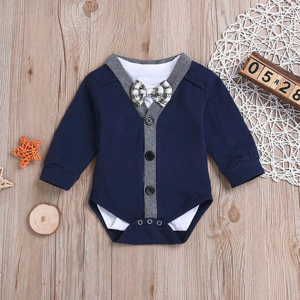 MUQGEW Kids clothes boys 2PCS Baby Long Sleeve Gentleman Coat Romper+Bowknot Jumpsuit Set Outfit Winter clothes for baby roupas
MUQGEW Kids clothes boys 2PCS Baby Long Sleeve Gentleman Coat Romper+Bowknot Jumpsuit Set Outfit Winter clothes for baby roupas