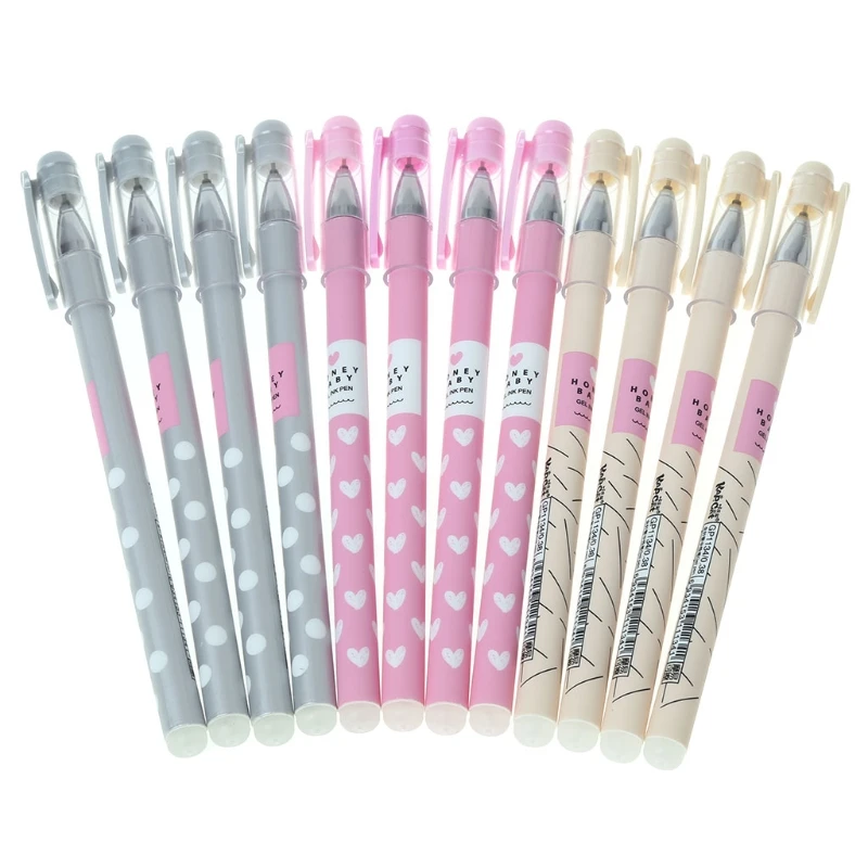 12Pcs Practical Cute Heart Dots Erasable Pen Black Blue Ink Magic Ballpoint Pen Writing Stationery Office & School Gel Pen
12Pcs Practical Cute Heart Dots Erasable Pen Black Blue Ink Magic Ballpoint Pen Writing Stationery Office & School Gel Pen