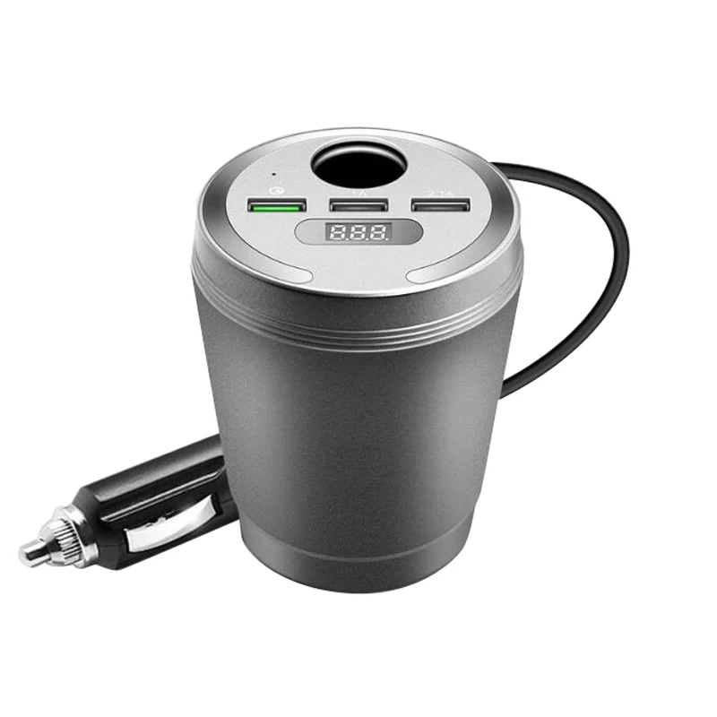 Bluetooth Car MP3 Player FM Transmitter 3 USB Output 3.1A Cup Cigarette Lighter Adapter Phone Charger USB TF SD
Bluetooth Car MP3 Player FM Transmitter 3 USB Output 3.1A Cup Cigarette Lighter Adapter Phone Charger USB TF SD