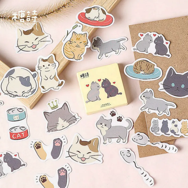45Pcs/set kawaii Memo pad novel cute Roll the cat pattern Diary stickers planner decor school supplies stationery
45Pcs/set kawaii Memo pad novel cute Roll the cat pattern Diary stickers planner decor school supplies stationery