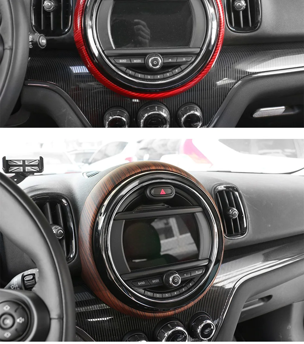 Grosshandel Carbon Fiber Car Interior Instrument Zentrale Steuerfeld Abdeckung Gehause Trim Rahmen Dekoration Fur Mini Cooper Countryman F60 Von