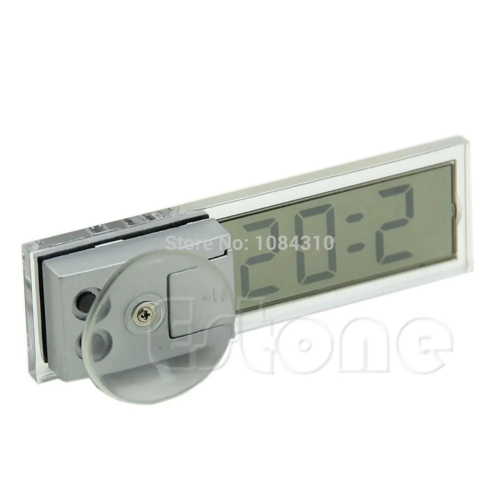 Digital LCD Display Suction Cup Windshield Clock
