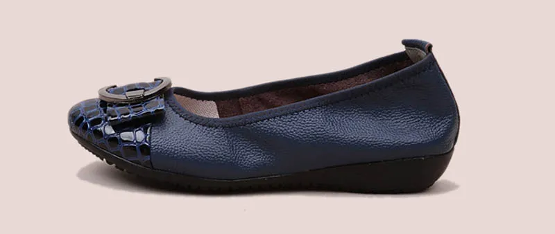 Genuine leather Sequined Comfortable Ballerina Flats Leisure Elegant Lady Work Shoes Large Size 43 Shallow Mouth Ballet Loafers (14)
