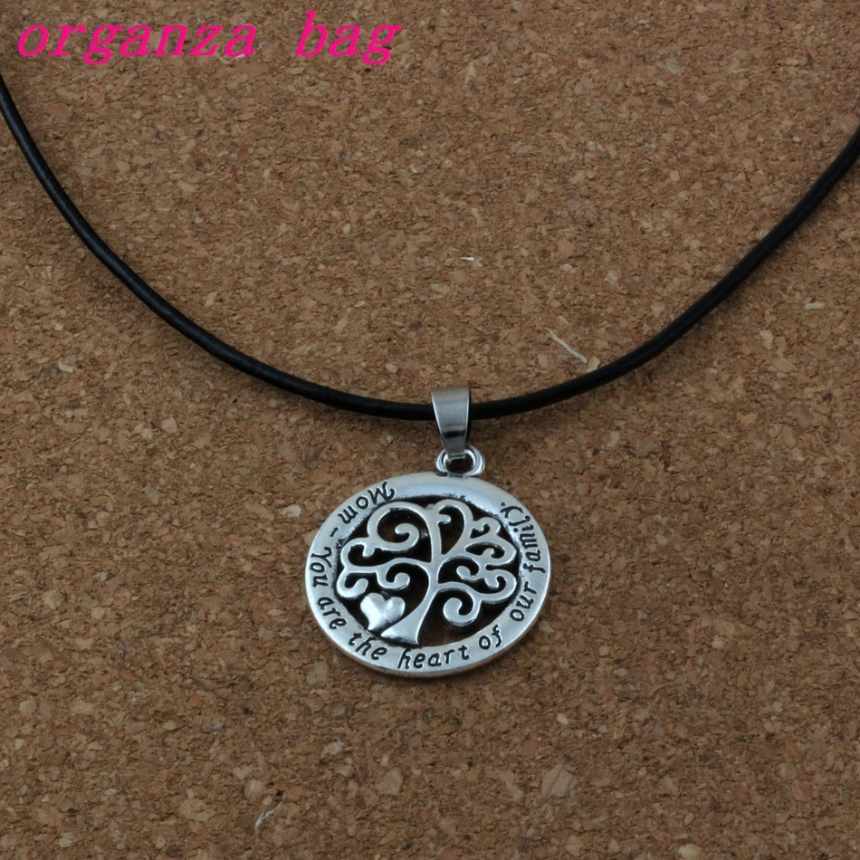 20pcs Mom You Are The Heart Of Our Family Tree Of Life Chain Antique silver Fashion charm Pendant leather Necklace A-176*
20pcs Mom You Are The Heart Of Our Family Tree Of Life Chain Antique silver Fashion charm Pendant leather Necklace A-176*