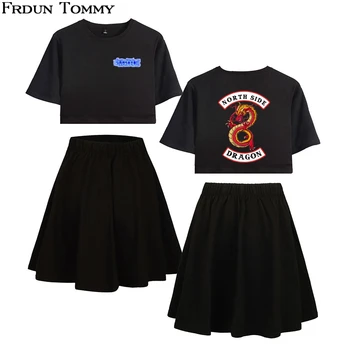 Riverdale Short skirt suit Hot 2 Short Sleeve T-shirt and Short skirt suit Two Piece High Quality Casual New Sets
Riverdale Short skirt suit Hot 2 Short Sleeve T-shirt and Short skirt suit Two Piece High Quality Casual New Sets