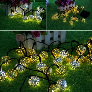 Hot Sale 20pcs Solar Hollow Ball Fairy LED String Light Christmas Wedding Party Garlands Lighting Patio Garden Yard Home Decor
Hot Sale 20pcs Solar Hollow Ball Fairy LED String Light Christmas Wedding Party Garlands Lighting Patio Garden Yard Home Decor