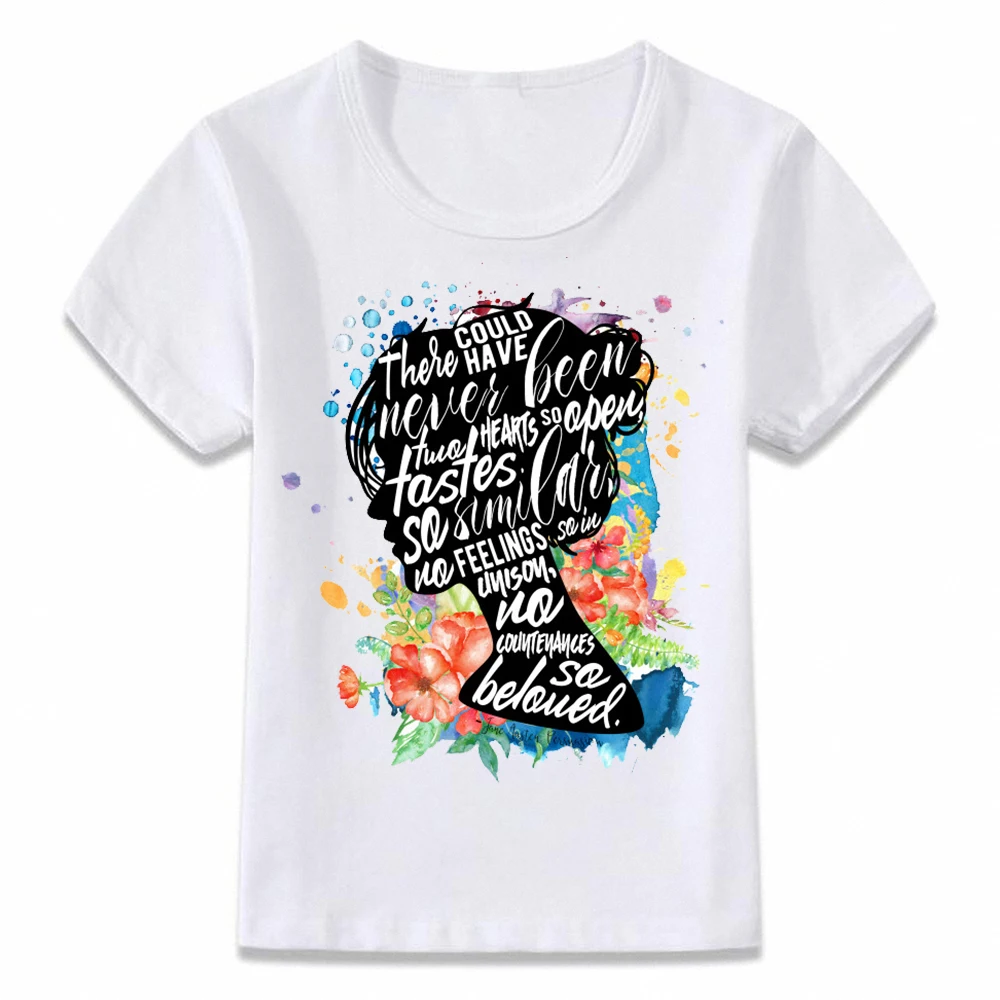 Kids Clothes T Shirt Jane Austen Pride and Prejudice Elizabeth and Darcy Anne Persuasion Book Boys and Girls Toddler Shirts Tee
Kids Clothes T Shirt Jane Austen Pride and Prejudice Elizabeth and Darcy Anne Persuasion Book Boys and Girls Toddler Shirts Tee